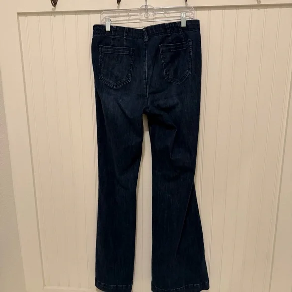 Pilcro Dark Blue Flare Jeans - Picture 4 of 8